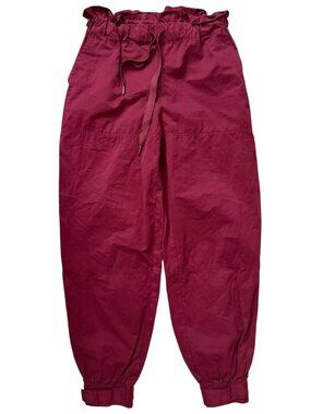 Urban Outfitters Burgundy High Waisted Paperbag Pants